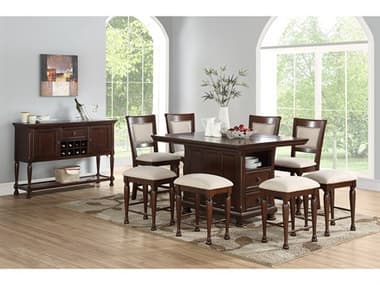 Avalon Furniture Rubberwood Counter Dining Room Set AVLD0961TDINSET2