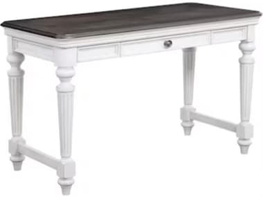 Avalon Furniture Gray Oak Distressed White Birch Wood Writing Desk AVLO00162DSK