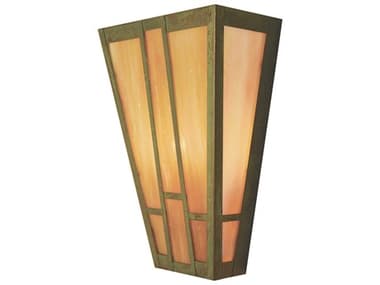 Arroyo Craftsman Asheville 17" Tall 2-Light Copper Glass Wall Sconce AYAS12