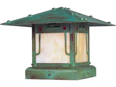 Arroyo Craftsman Pagoda 1 - Light 12'' Outdoor Post Light AYPDC12