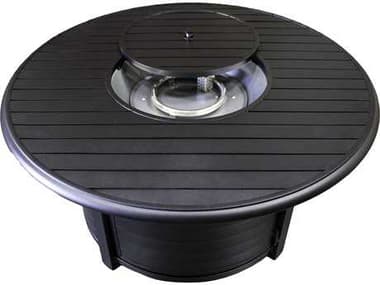 AZ Patio Heaters 48'' Round Slatted Aluminum Firepit AZF1350FPT