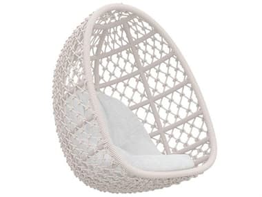 Azzurro Living Amelia Sand All-Weather Rope Hanging Chair with Cloud Cushion AZZAMER06HCCU