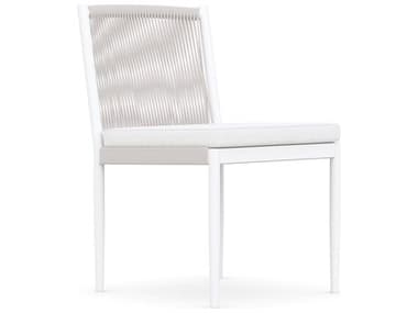 Azzurro Living Catalina Sand All-Weather Rope Dining Side Chair with Cloud Cushion AZZCATR03DACU