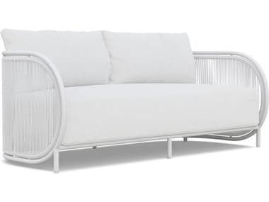 Azzurro Living Kamari White Mist All-Weather Rope Sofa with Cloud Cushion AZZKAMTR17S3CU