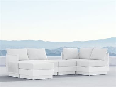Azzurro Living Porto Pearl Gray All-Weather Rope Sectional Lounge Set AZZPORTOSECLNGSET2