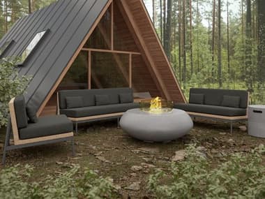 Azzurro Living Terra Natural All-Weather Wicker Lounge Set AZZTERRAFRPTLNGSET