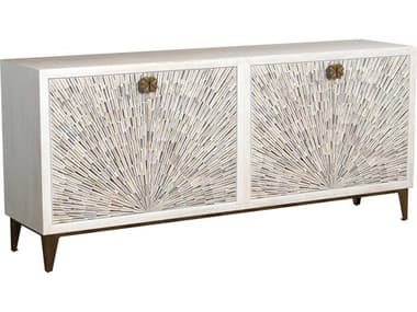 Bassett Mirror Astrid 72" Mango Wood White Sideboard BA2524DR576