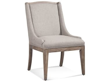 Bassett Mirror Buxton Rubberwood Natural Fabric Upholstered Side Dining Chair BA3241DR800
