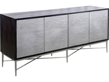 Bassett Mirror 72" Mango Wood Silver Lumina Sideboard BA5571DR576