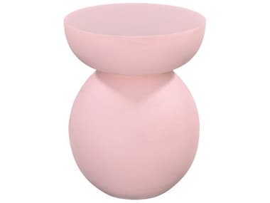 Bassett Mirror Eden Round Wood Pink End Table BA5594LR223