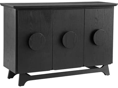 Bassett Mirror Dunnigan 55" Solid Wood Black Sideboard BA7049DR576