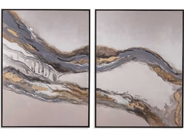 Bassett Mirror Abstract Desert Landscape Canvas Wall Art (Set of 2) BA7300392