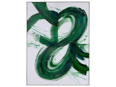 Bassett Mirror 37" Green Twister Wall Art BA7300973