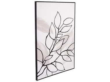 Bassett Mirror 32" Black Harmony II Canvas Art BA7300990