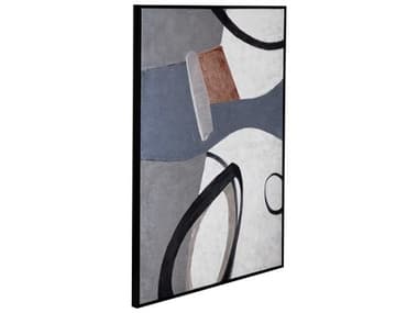 Bassett Mirror 36" Gray Sumter Canvas Art BA7300998