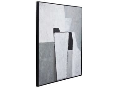 Bassett Mirror 40.0"D Gray Landen Canvas Art BA7301005