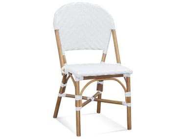 Bassett Mirror Ventana Rattan White Side Dining Chair BA8630DR801EC