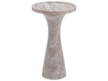 Bassett Mirror Baird Round Marble Brown End Table BA9111LR223