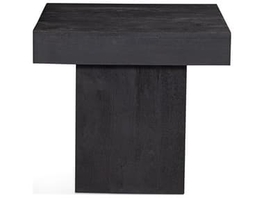Bassett Mirror Padula 14" Square Wood Dusty Black End Table BA9410LR250EC