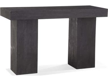 Bassett Mirror Padula 48&quot; Rectangular Wood Dusty Black Console Table BA9410LR400EC