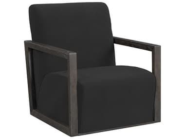 Bassett Mirror Asher 32" Black Fabric Accent Chair BA9435LR805
