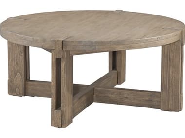 Bassett Mirror Mcguire 40" Round Wood Gray Coffee Table BA9439LR120