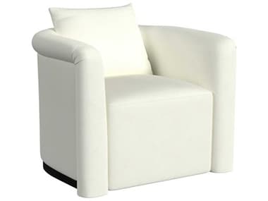 Bassett Mirror Kloe Swivel 37" White Fabric Accent Chair BA9445LR805