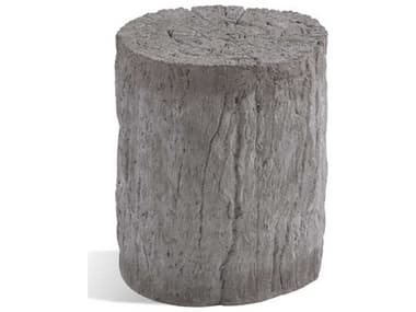 Bassett Mirror Stump 18" Round Natural Concrete End Table BA9450LR223EC