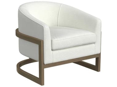 Bassett Mirror Neve 28" White Fabric Accent Chair BA9475LR805