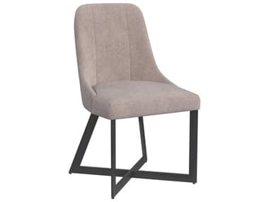 Bassett Mirror Trucco Fabric Beige Upholstered Side Dining Chair BA9630DR800EC