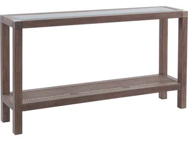 Bassett Mirror Calum 54" Rectangular Glass Gray Console Table BA9675LR400