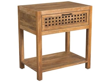 Bassett Mirror Pentak Chairside 24" Rectangular Wood Natural End Table BA9870LR225EC