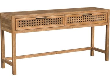 Bassett Mirror Pentak 60&quot; Rectangular Wood Natural Mango Console Table BA9870LR400EC
