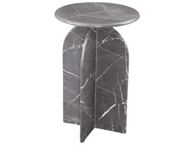 Bassett Mirror 16.0"W Gray Abbey Grey Accent Table BA9919LR223