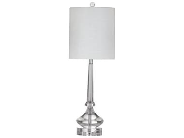 Bassett Mirror Rivoli Clear Gray Table Lamp BAL2682TEC