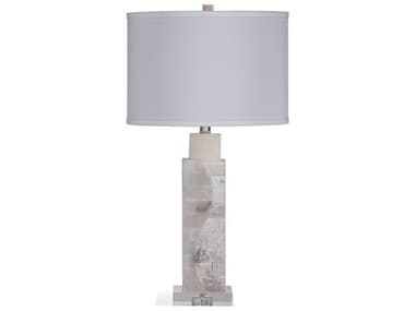 Bassett Mirror Presidio Alabaster White Table Lamp BAL3110TEC