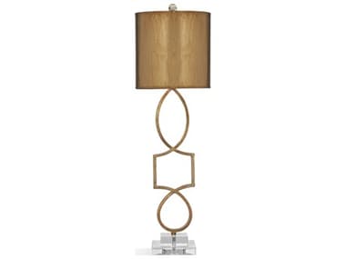 Bassett Mirror Vivian Gold Leaf Table Lamp BAL3121TEC