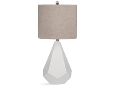 Bassett Mirror Delaney White Gray Table Lamp BAL3388TEC