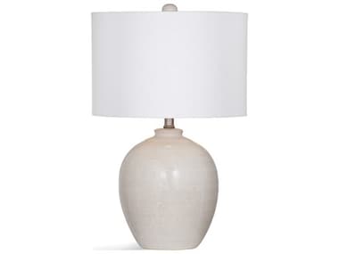 Bassett Mirror Ceramic Cream White Table Lamp BAL3821TEC
