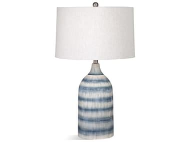 Bassett Mirror Matte Blue White Buffet Lamp BAL3923TEC