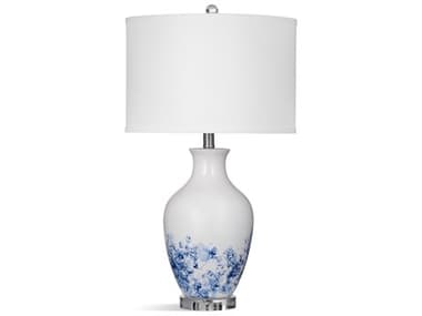 Bassett Mirror White Blue Buffet Lamp BAL4106TEC