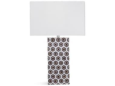 Bassett Mirror White Black Nickel Buffet Lamp BAL4139TEC