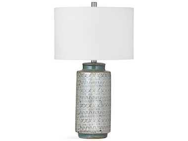 Bassett Mirror Bluegreen Ivory Silver Buffet Lamp BAL4196TEC