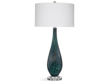 Bassett Mirror Blue Glass Buffet Lamp BAL4228T