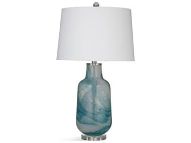 Bassett Mirror Teal Blue Glass Buffet Lamp BAL4238T