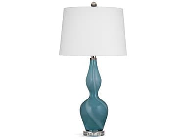 Bassett Mirror Teal Green Blue Glass Buffet Lamp BAL4268T