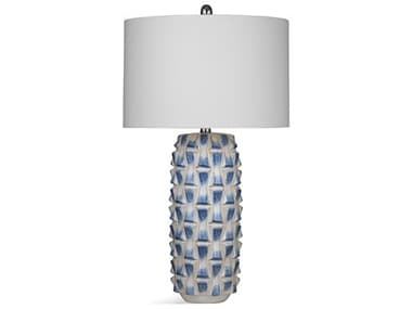 Bassett Mirror Blue White Table Lamp BAL4295T