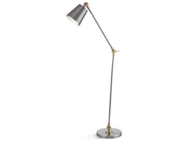 Bassett Mirror 59" Tall Silver Floor Lamp BAL4298F