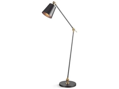 Bassett Mirror 59" Tall Grey Floor Lamp BAL4299F