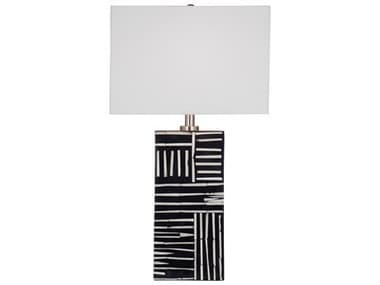 Bassett Mirror Black White Buffet Lamp BAL4314T